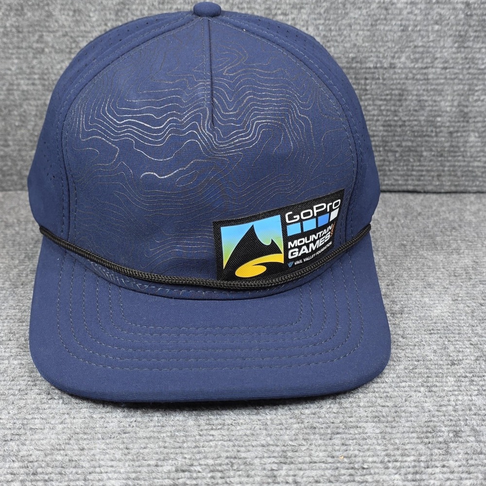 GoPro Mountain Games Hat Cap Vail Rope Blue Strap Back Camp Hike‎ YoColorado